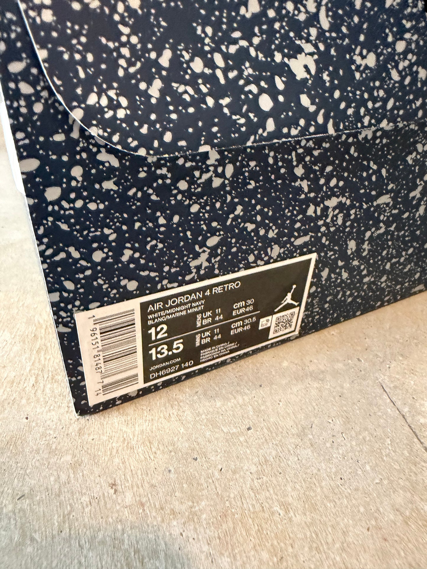 Jordan 4 Retro Midnight Navy Sz 12M/13.5W