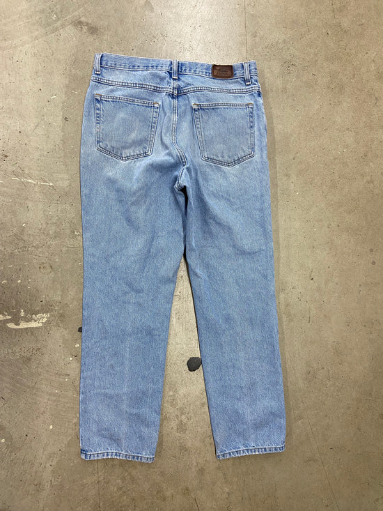 VTG Custom LL Bean 001 Blue Denim Jeans Sz 33x30