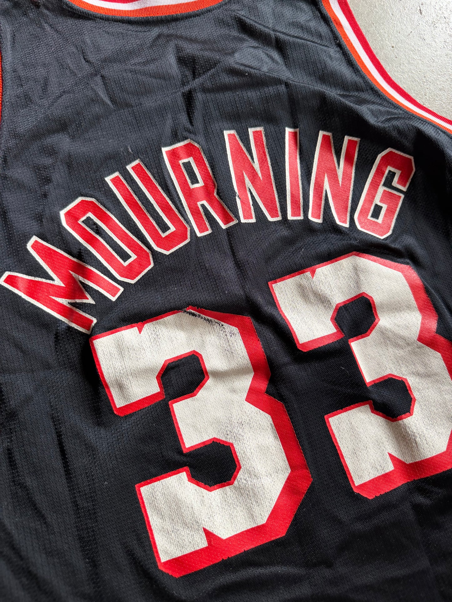 VTG Miami Heat Alonzo Mourning Champion Jersey Sz 44