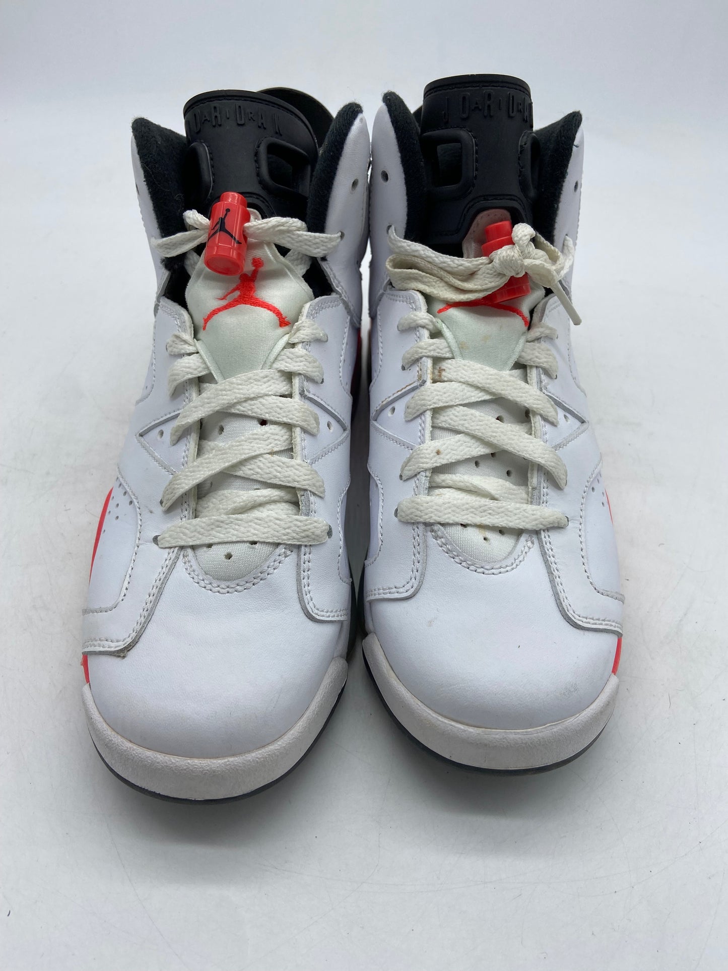 Preowned Jordan 6 Retro Infrared White (2014) (GS) Sz 5Y/6.5W