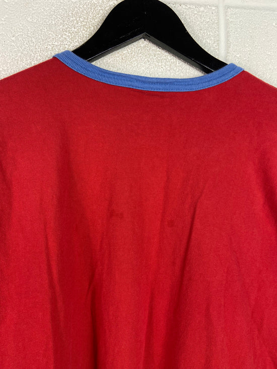 Y2K Nike Sportswear Red Ringer Tee Sz XL