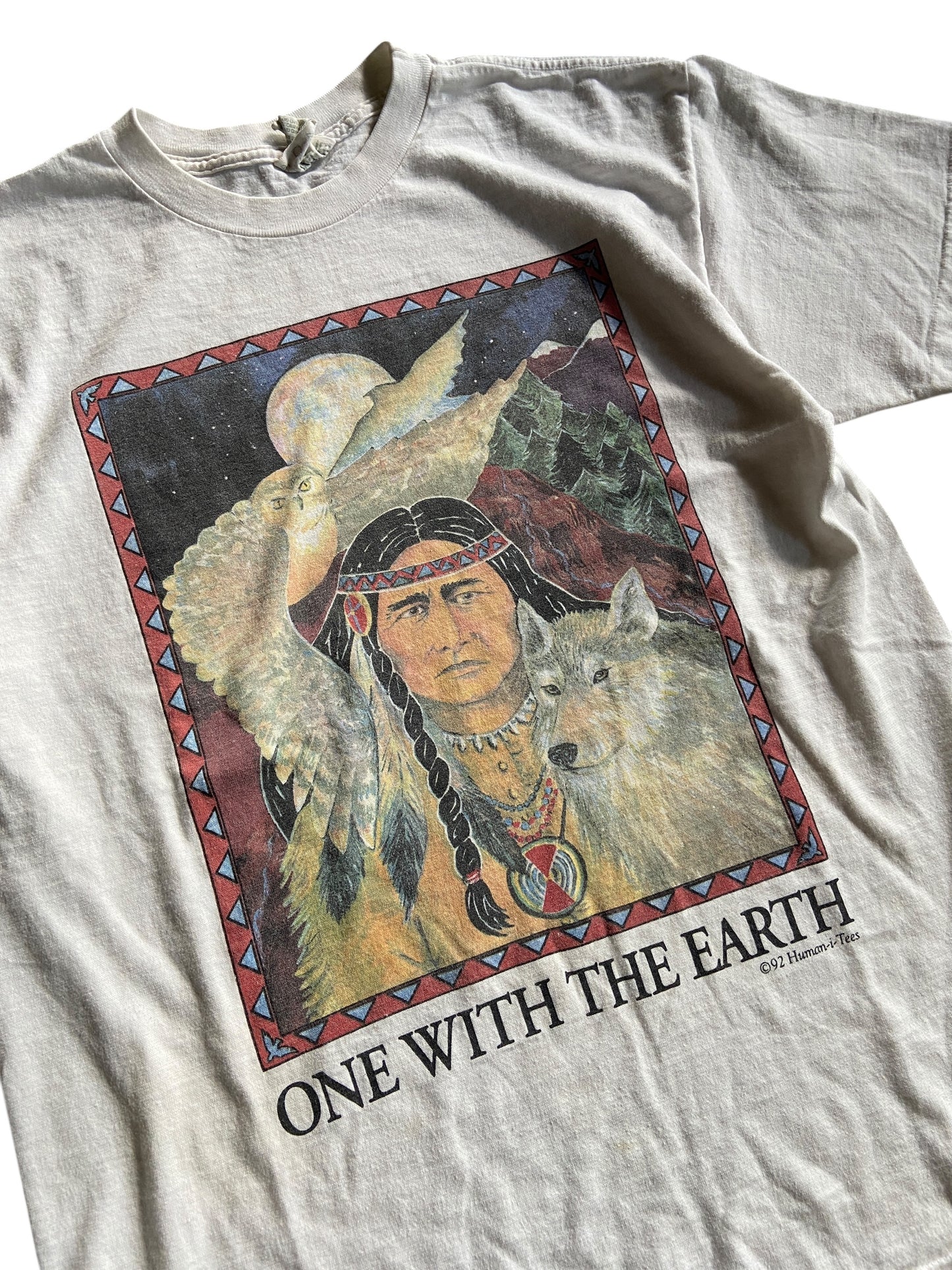 VTG One With The Earth Human i Tee Sz M/L