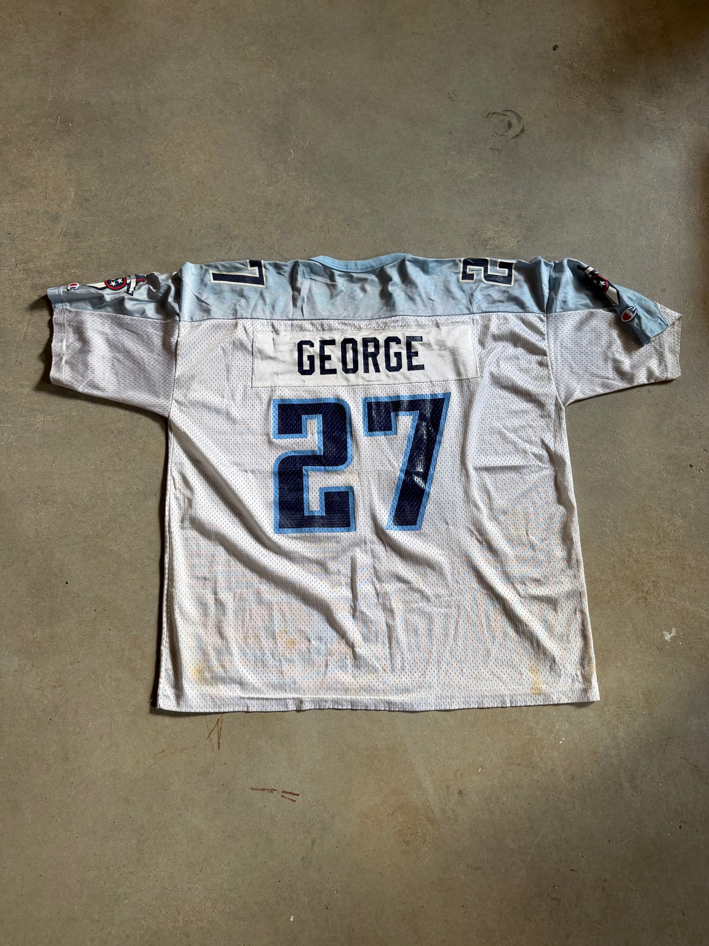 VTG Tennessee Titans Eddie George Champion Jersey Sz 48