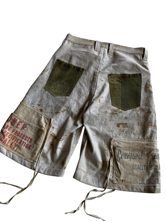 david turner LUMBER APRON LONG SHORTS Sz 36x13
