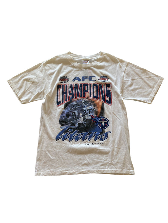 VTG Tennesse Titans AFC Champs Big Print Tee Sz L