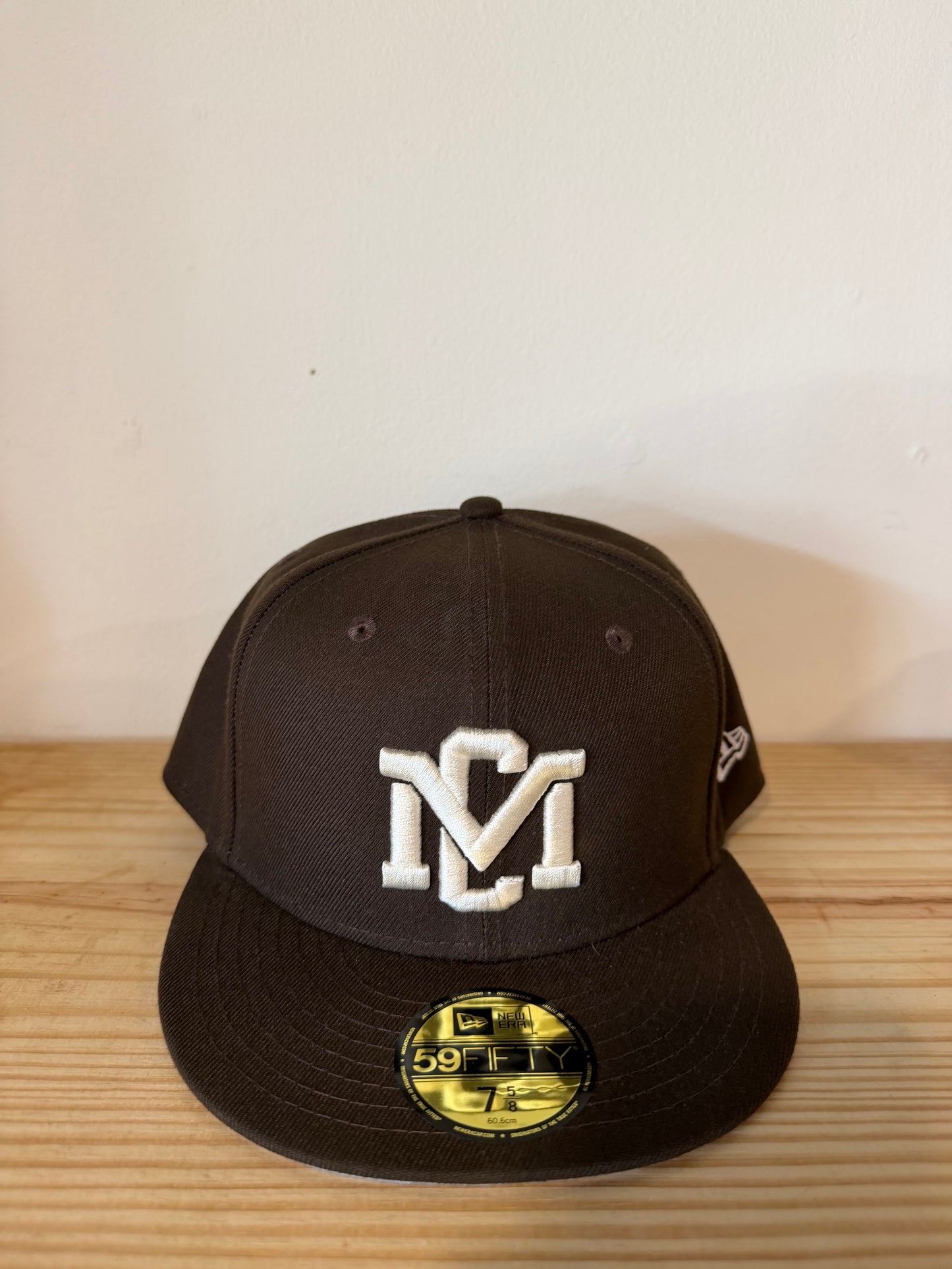 Music City Vintage Mocha Brown Fitted Hat