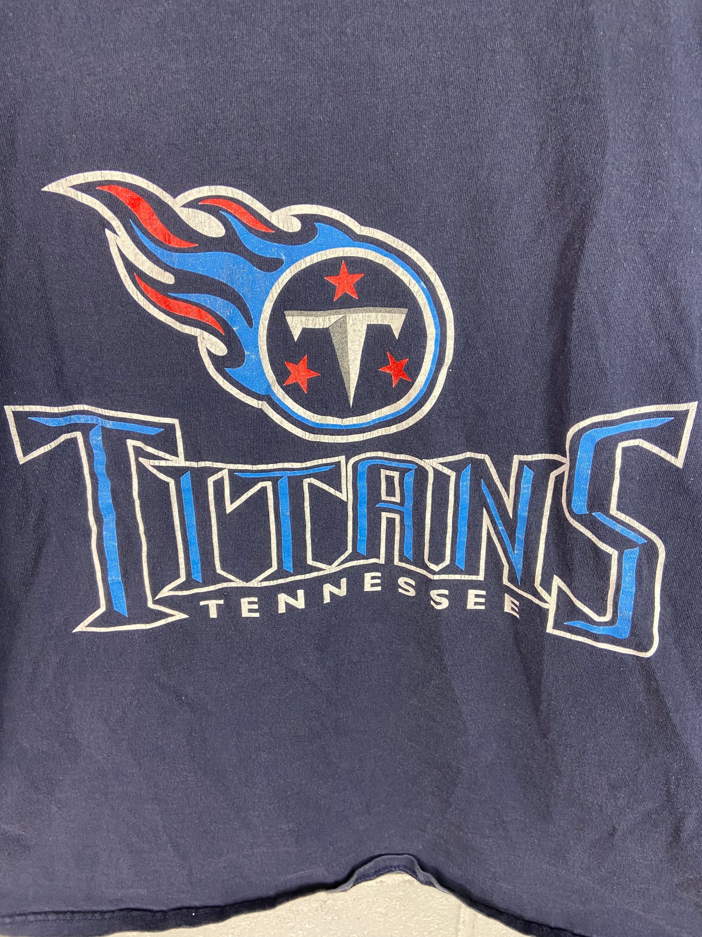 VTG Logo Athletic Tennessee Titans Logo Tee Sz L