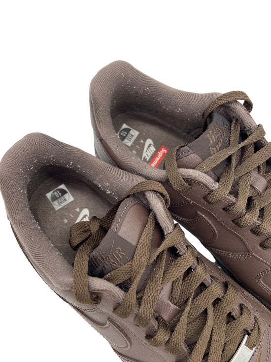 Preowned Nike Air Force 1 Low Supreme Baroque Brown Sz 10M/11.5W
