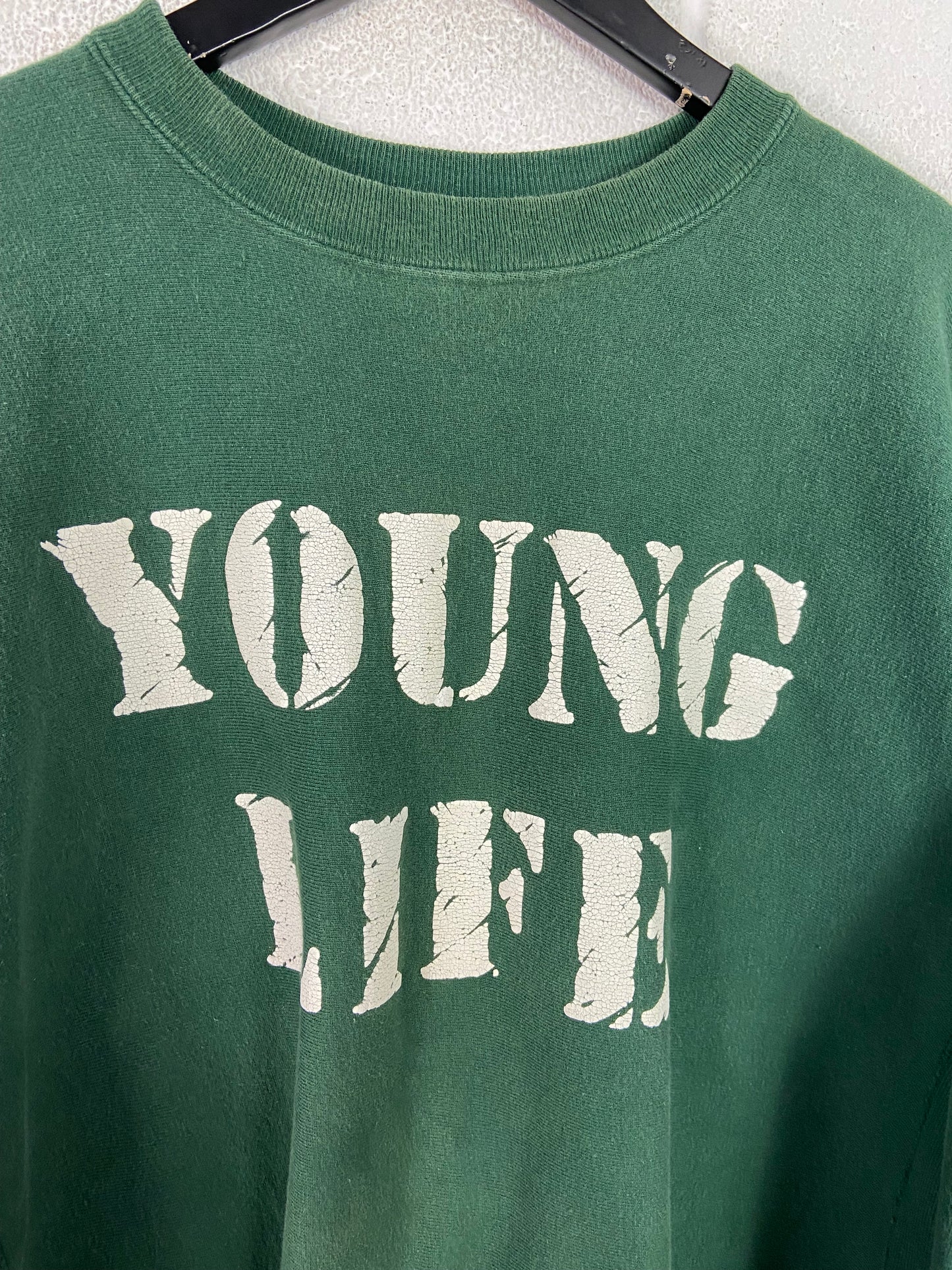 VTG 90s Young Life Champion Reverse Weave Sweater Sz XL