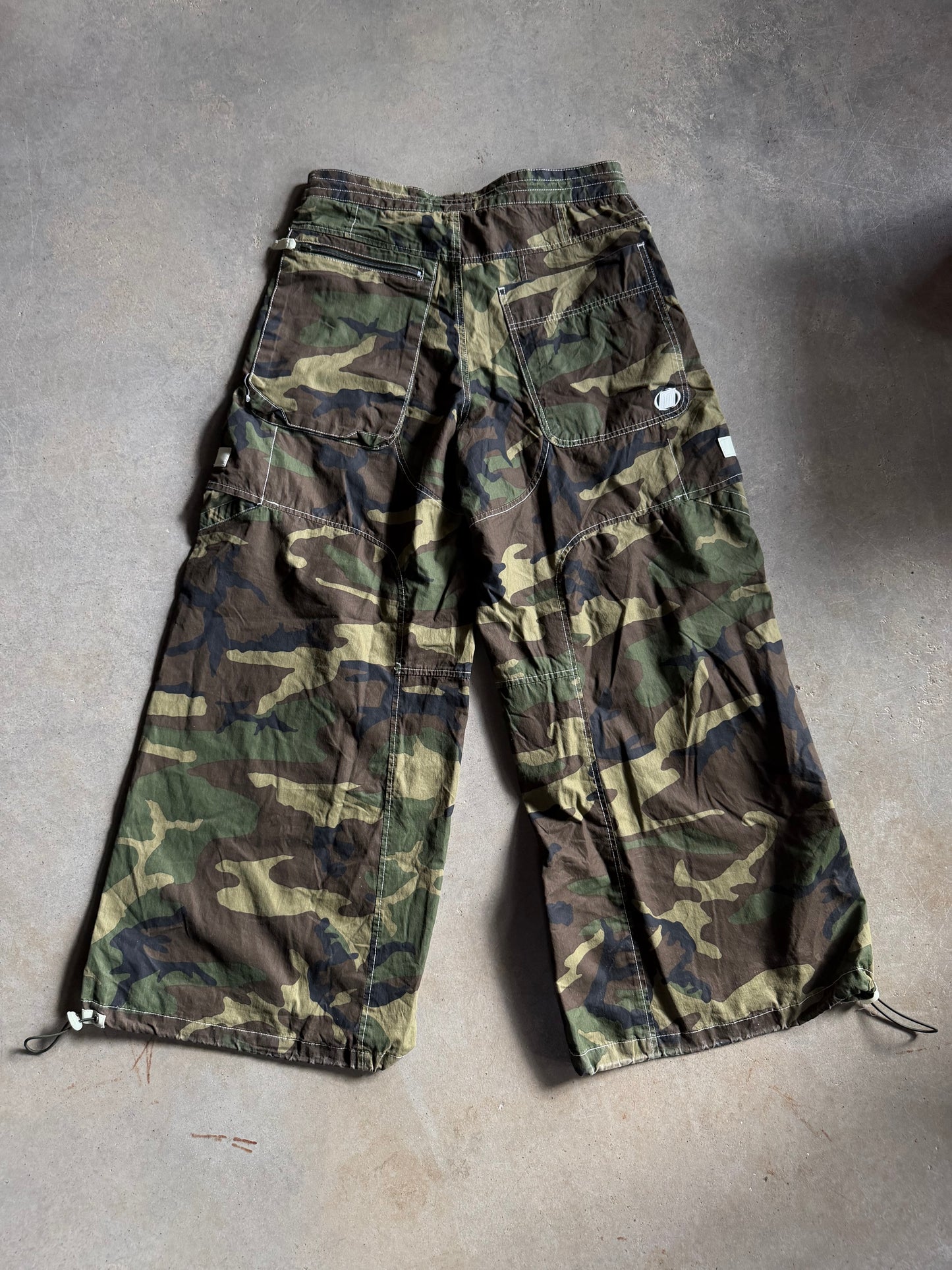 VTG Macgear Camo Glow in The Dark Rave Pants Sz 34x32