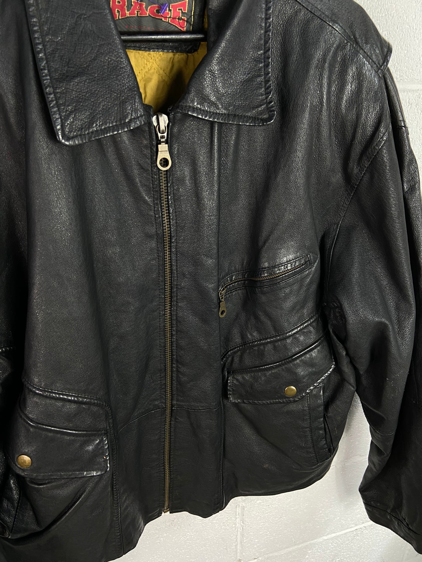 VTG Leather Rage Leather Casual Jacket Sz XL