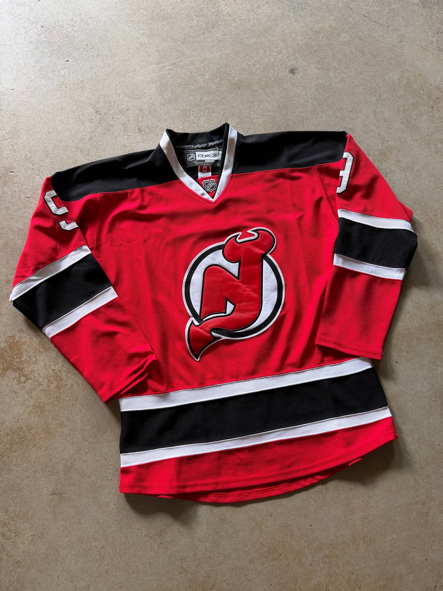 New Jersey Devils Zach Parise Authentic Reebok Hockey Jersey Sz 52