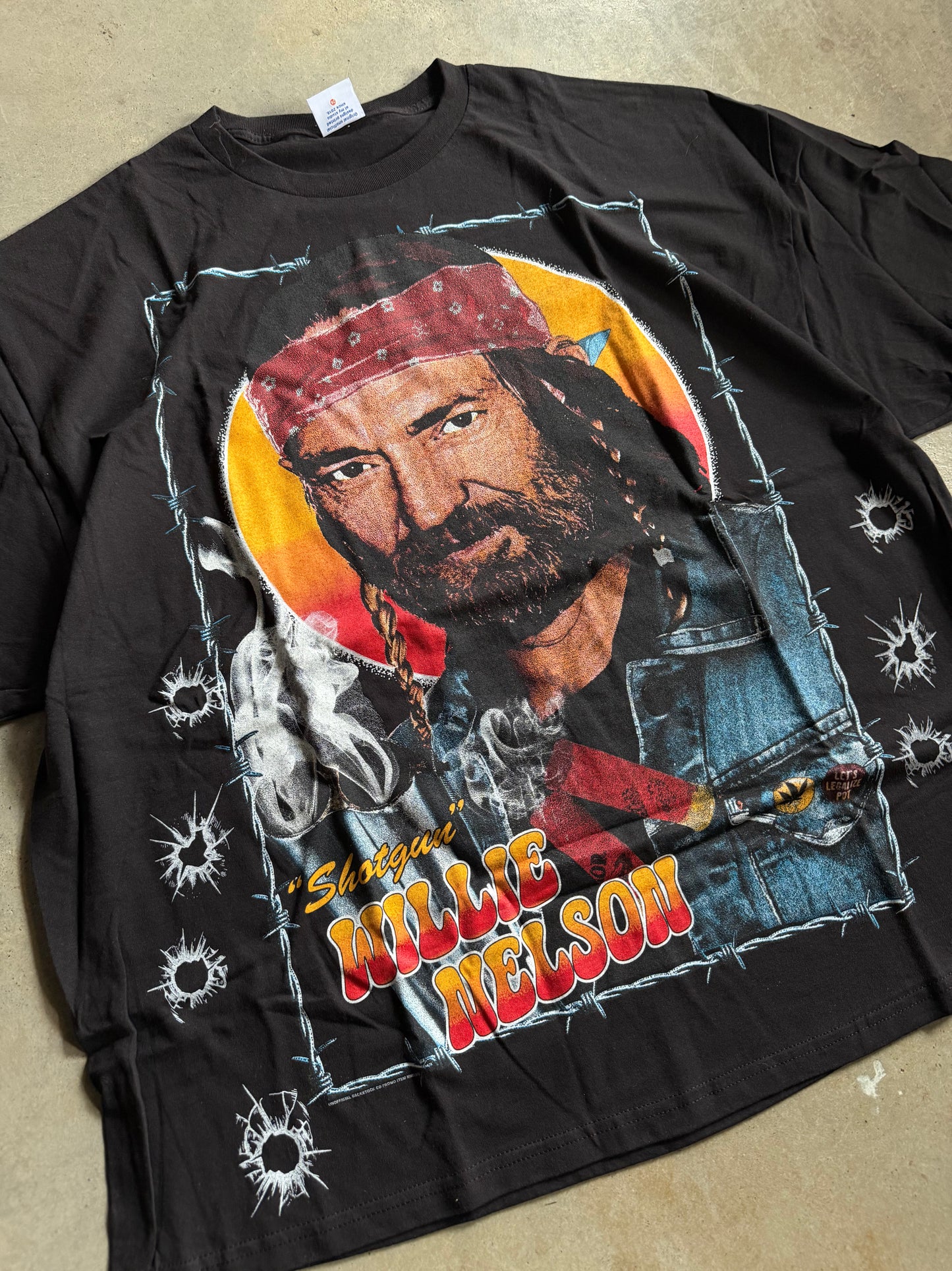 Backstock Co.  Shotgun Willie Orig. Fan Art Tee Sz 4XL