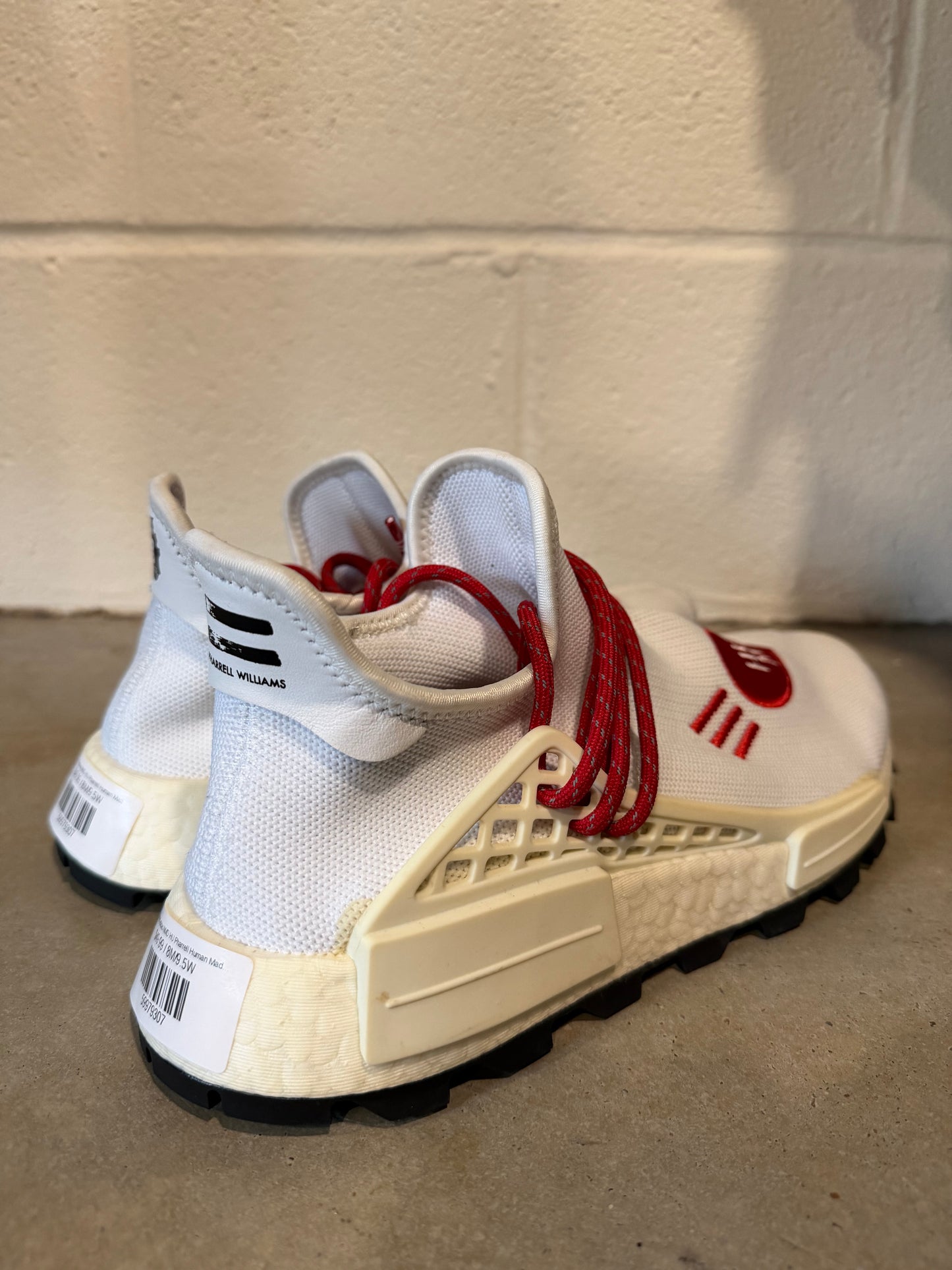 Preowned adidas NMD HU Pharrell Human Made White Red