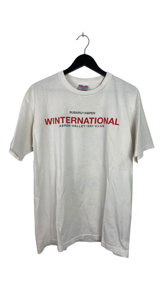 VTG Winernational Subaru Ski World Cup Tee Sz L