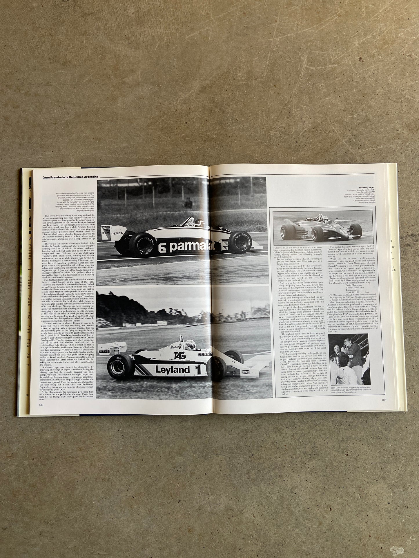 1981-82 Autocourse 30th Anniversary Edition By Maurice Hamilton Book