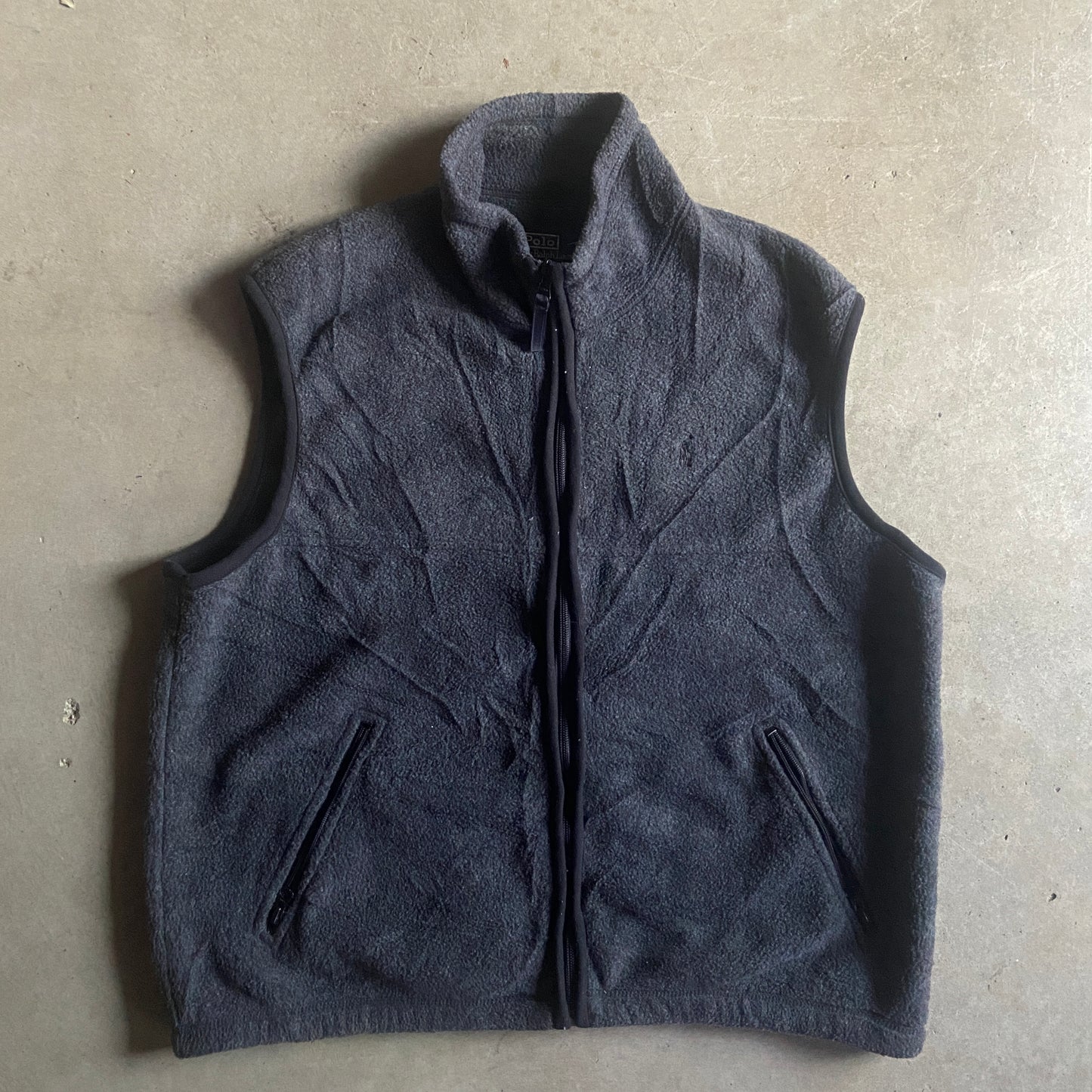 VTG Polo Ralph Lauren Gray Vest Sz XL