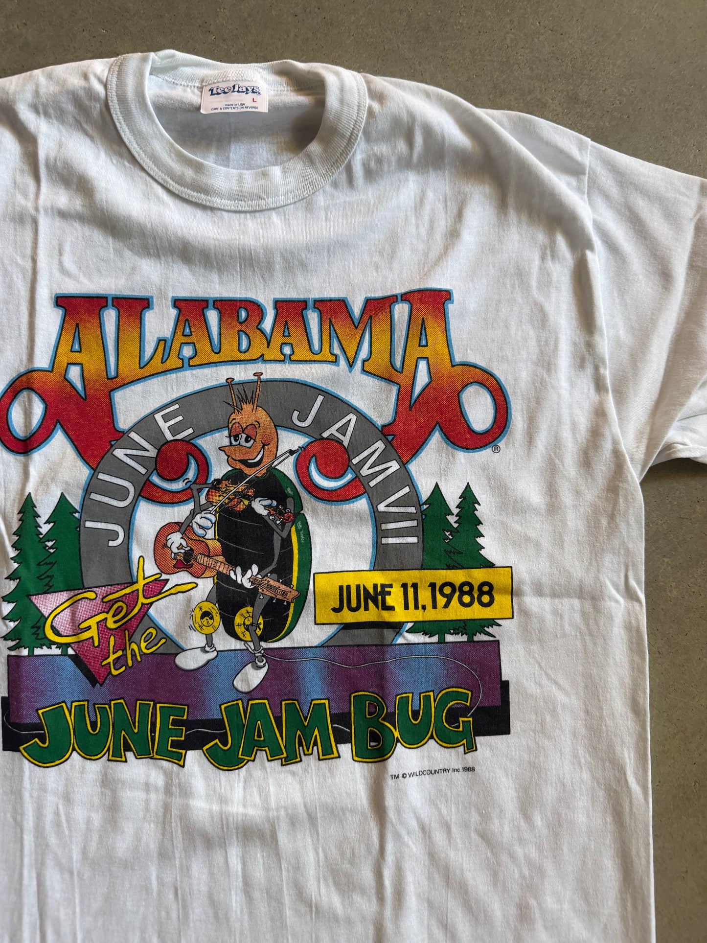 VTG Alabama June Jam Bug Tee Sz L