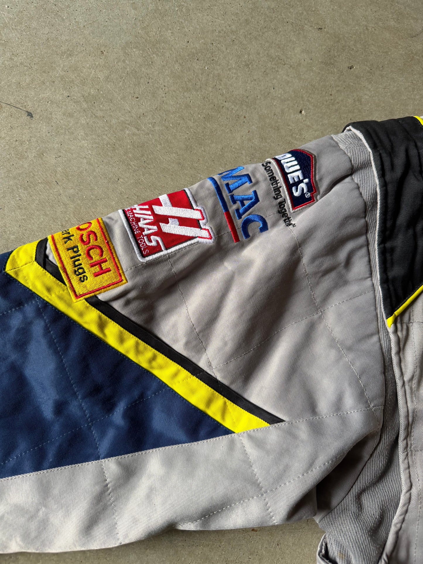 VTG Lowe's Blue/Gray Nascar Jacket Sz XL