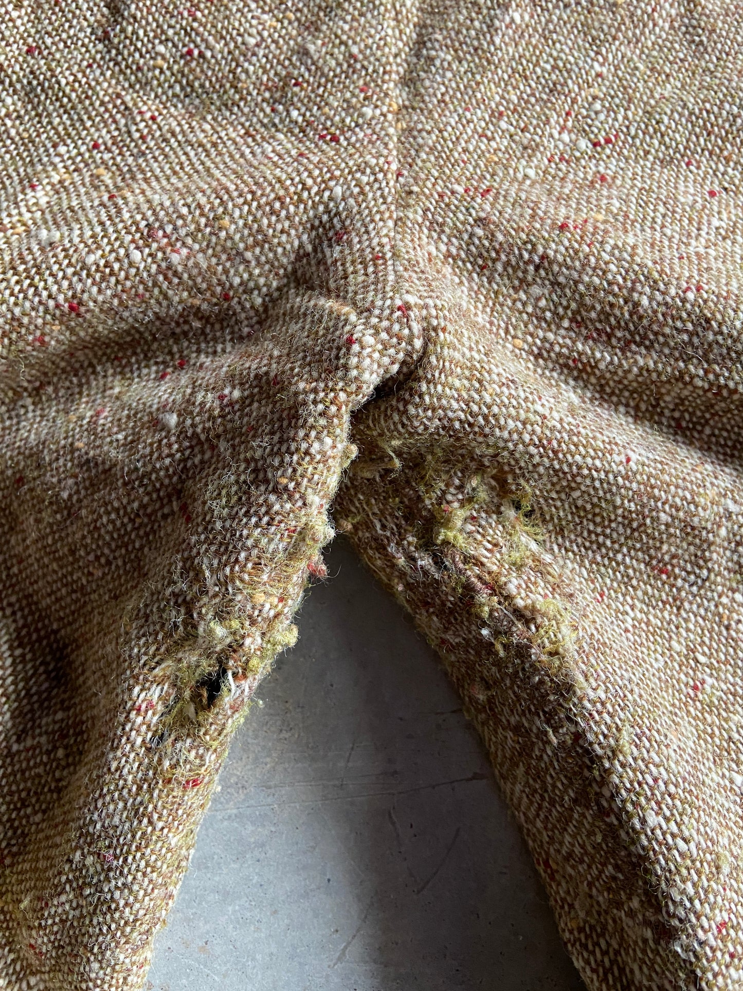 Vintage Handmade Tweed Flare Pants Sz 30x29