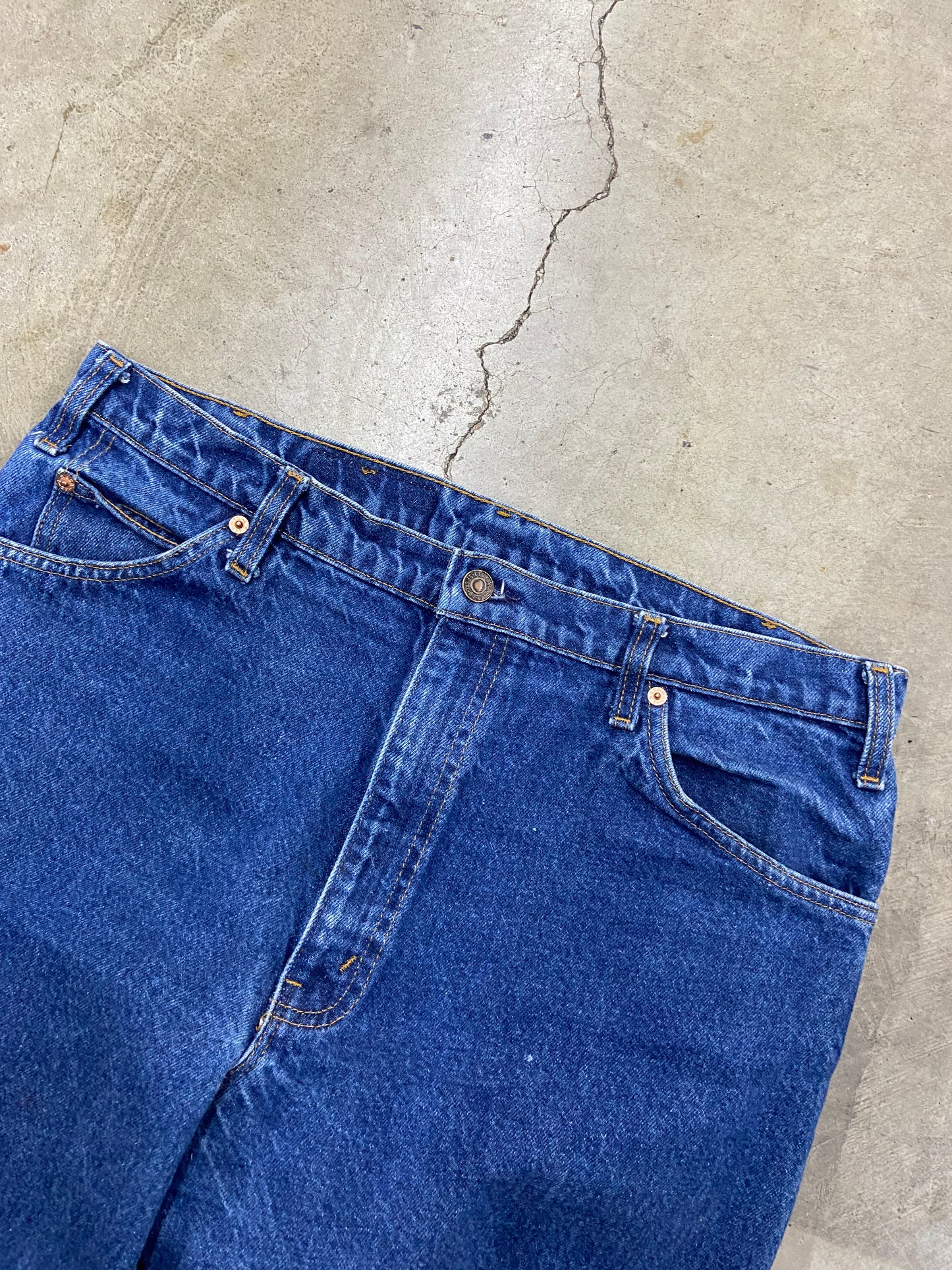 VTG 80s Orange Tab 550 Levi Denim Jeans Sz 36x27