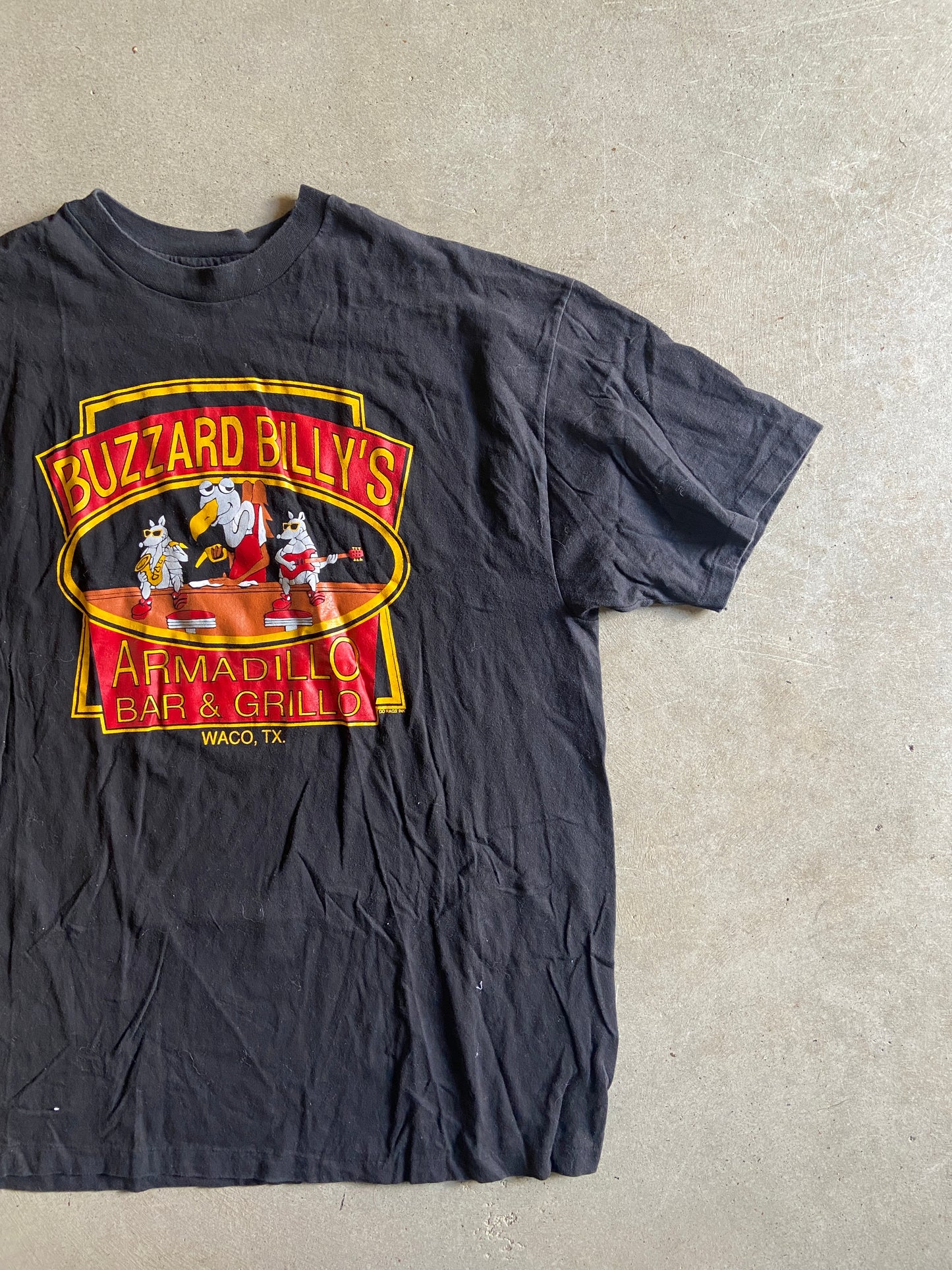 VTG Buzzard Billy's Armadillo Bar & Grillo Tee Sz XL