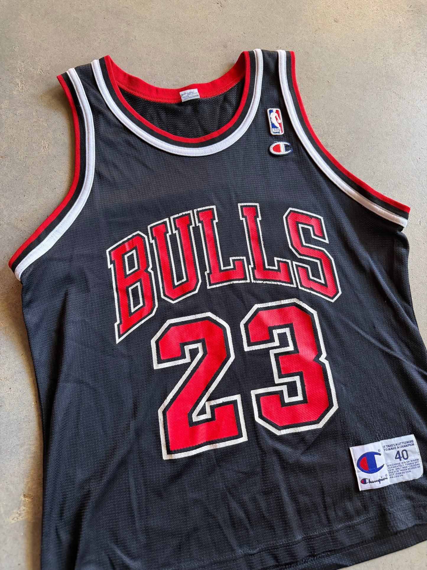 VTG Chicago Bulls Michael Jordan Champion Jersey Sz 40/M