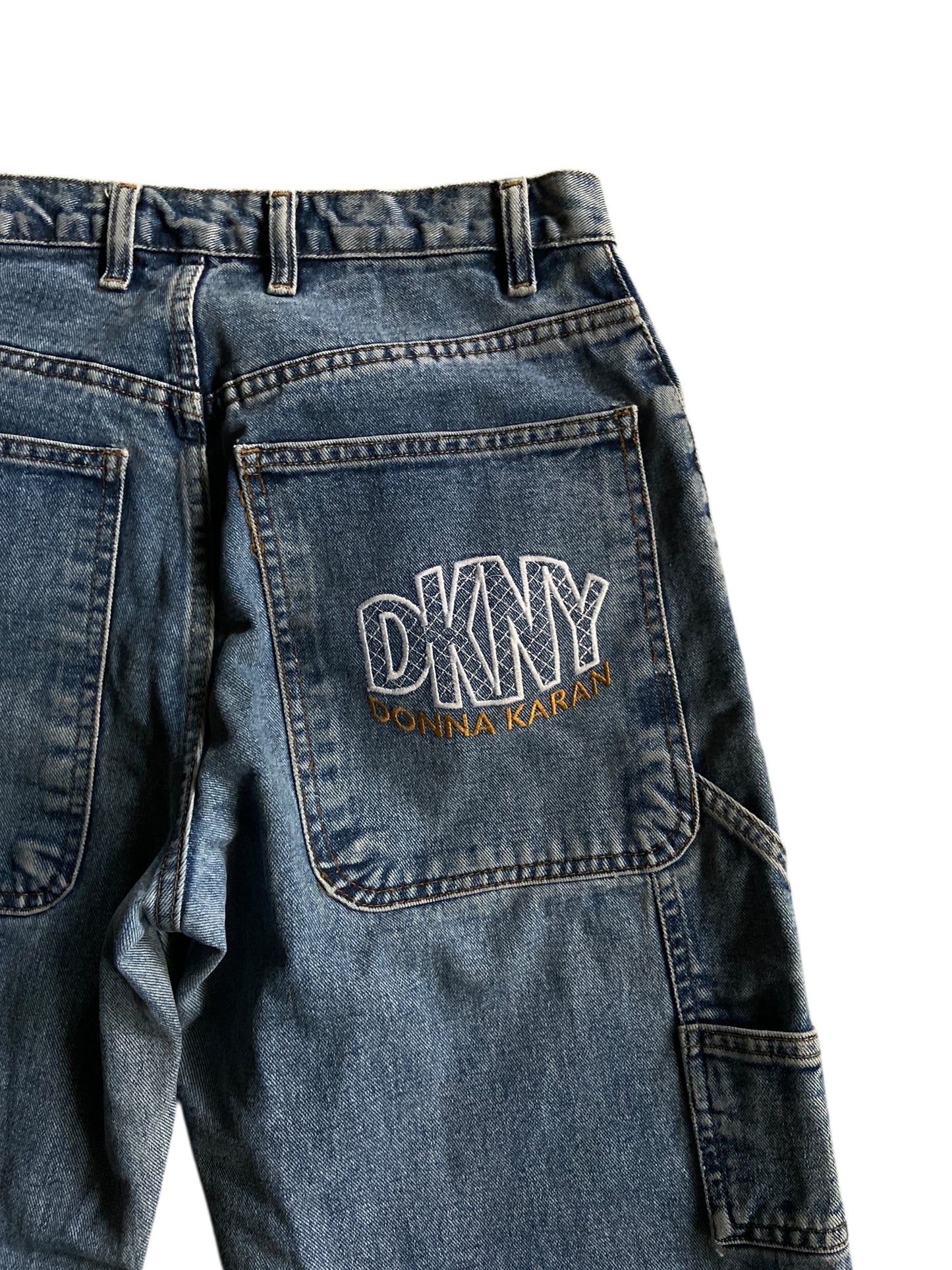 Y2K DKNY Donna Karan Denim Jeans Sz 32x28