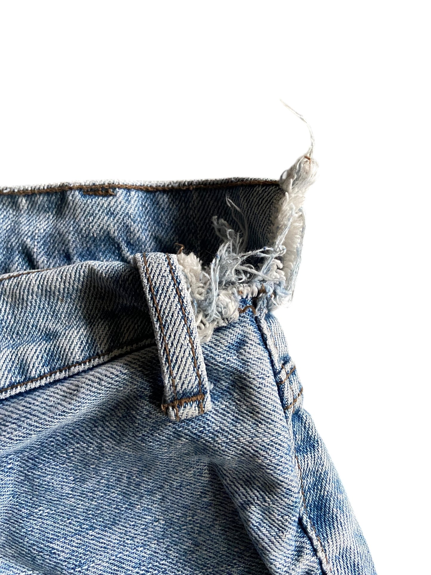 VTG Levis Silvertab Loos Thrashed Denim Jeans Sz 33x32