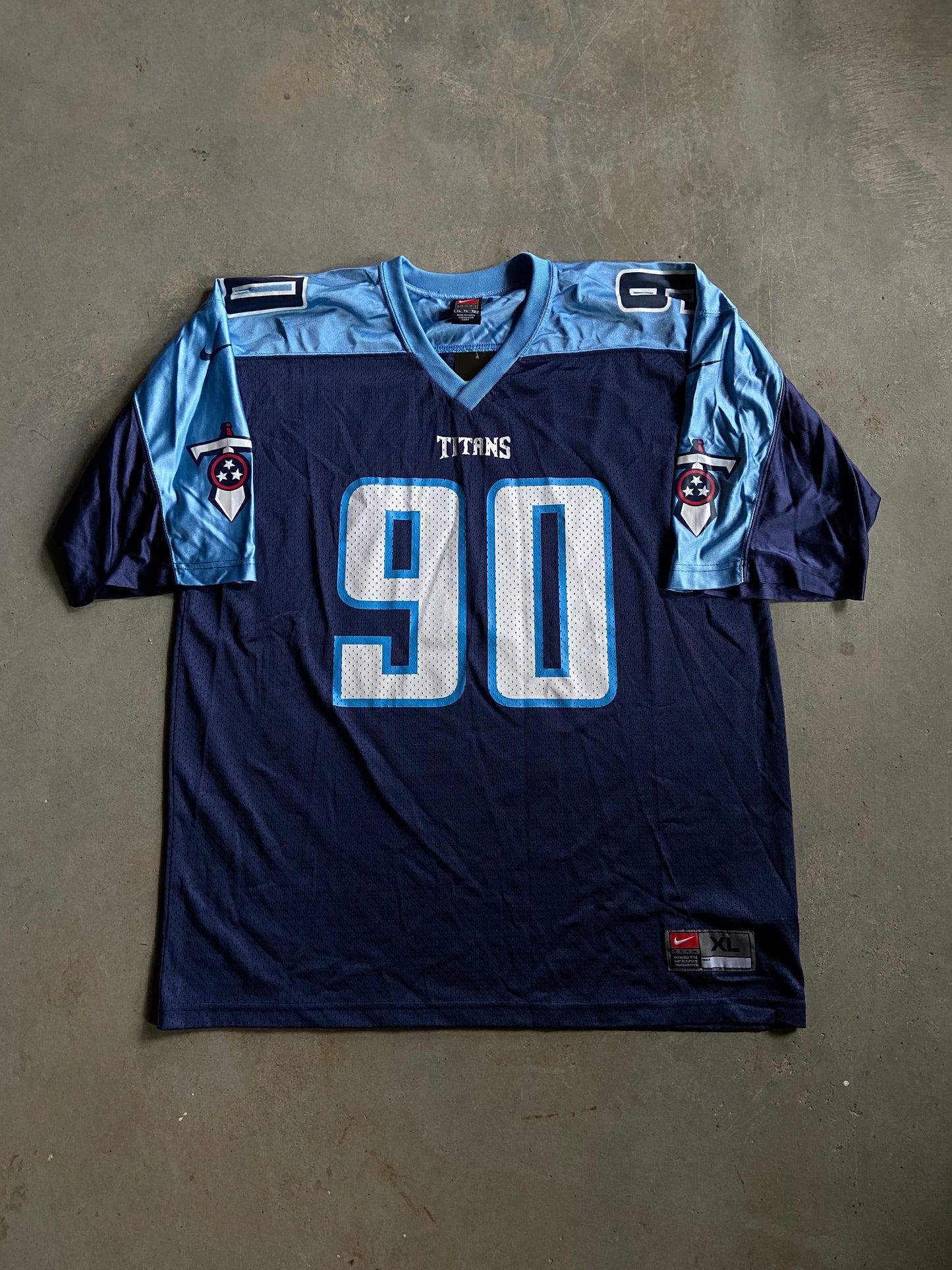 VTG Nike Tennessee Titans Jevon Kearse Jersey Sz XL