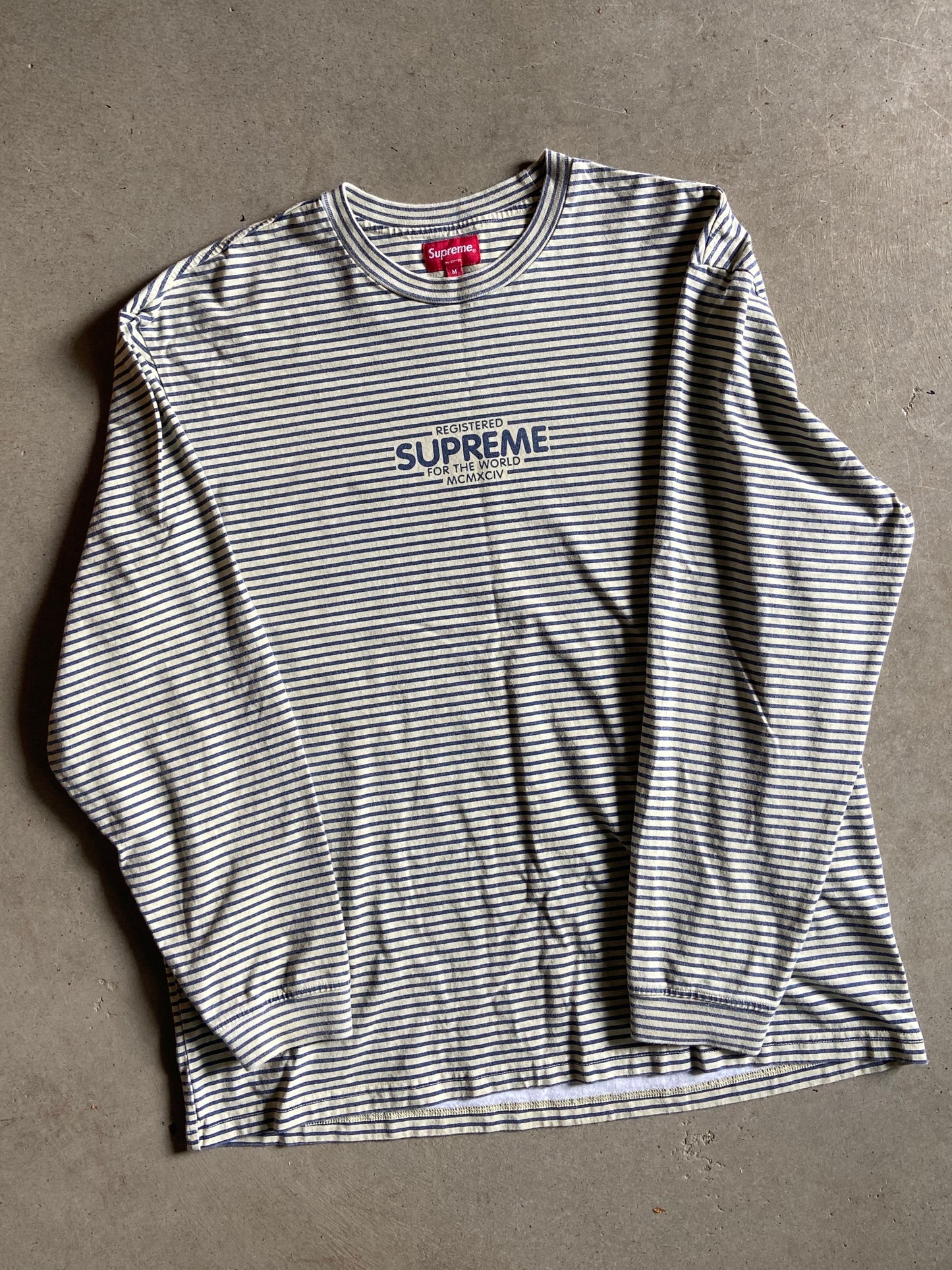 Supreme FW 2020 Micro Stripe L/S Top Sz Medium