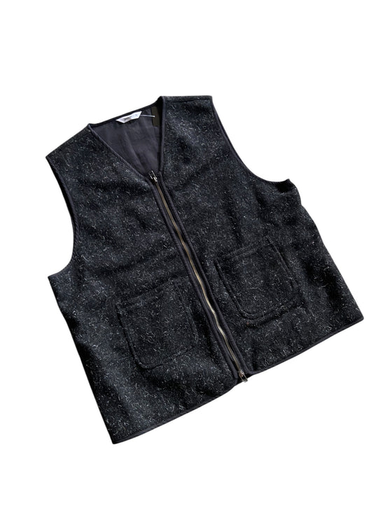 3Sixteen Black Wool Vest Sz XL