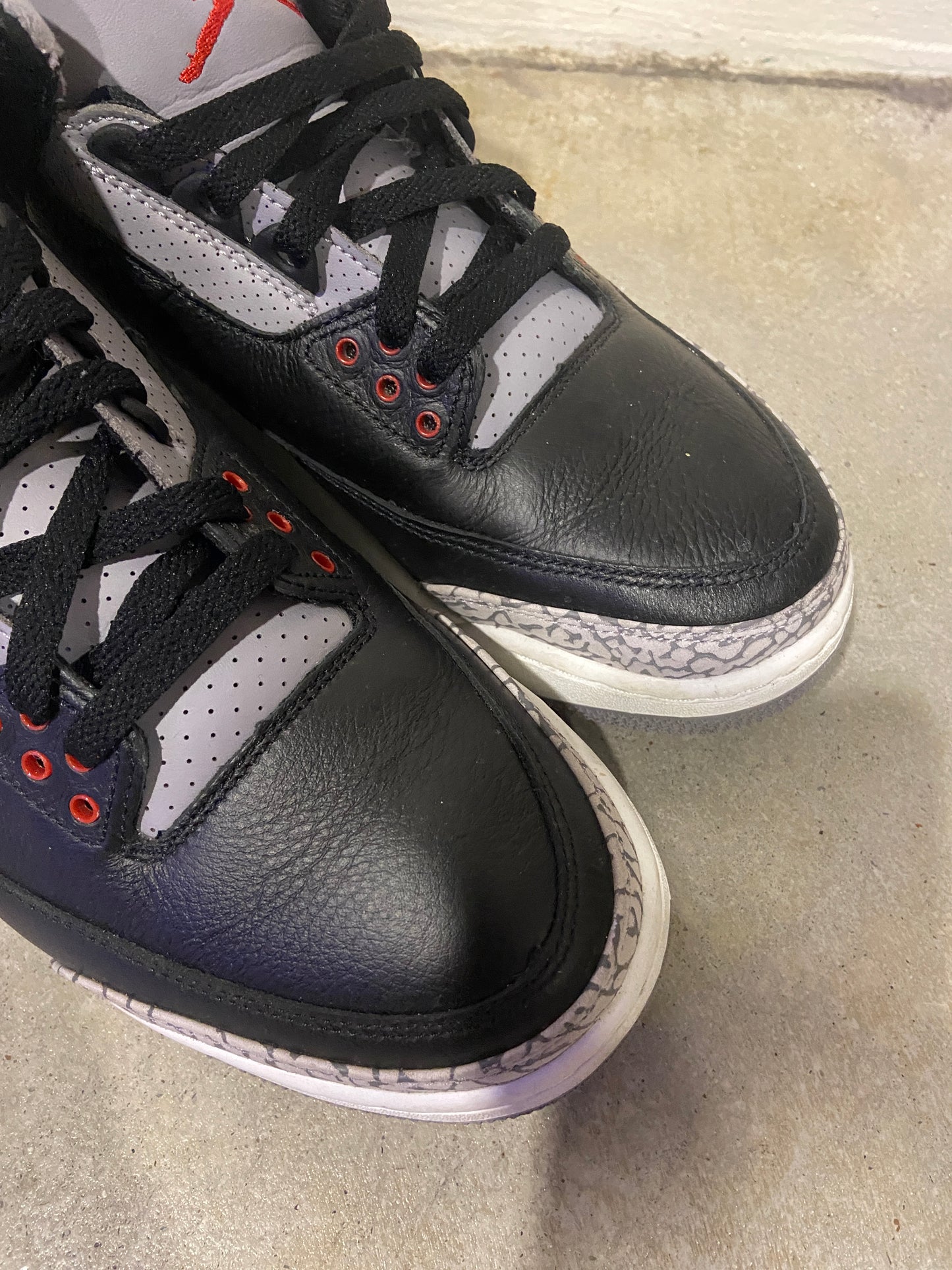 Preowned Jordan 3 Retro OG Black Cement (2024) Sz 10M/11.5W