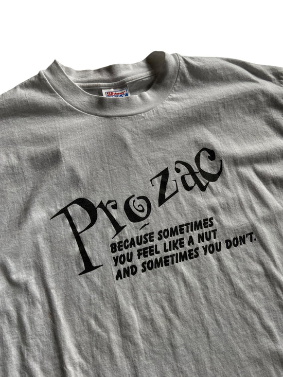 VTG Prozac Text Tee Sz XL