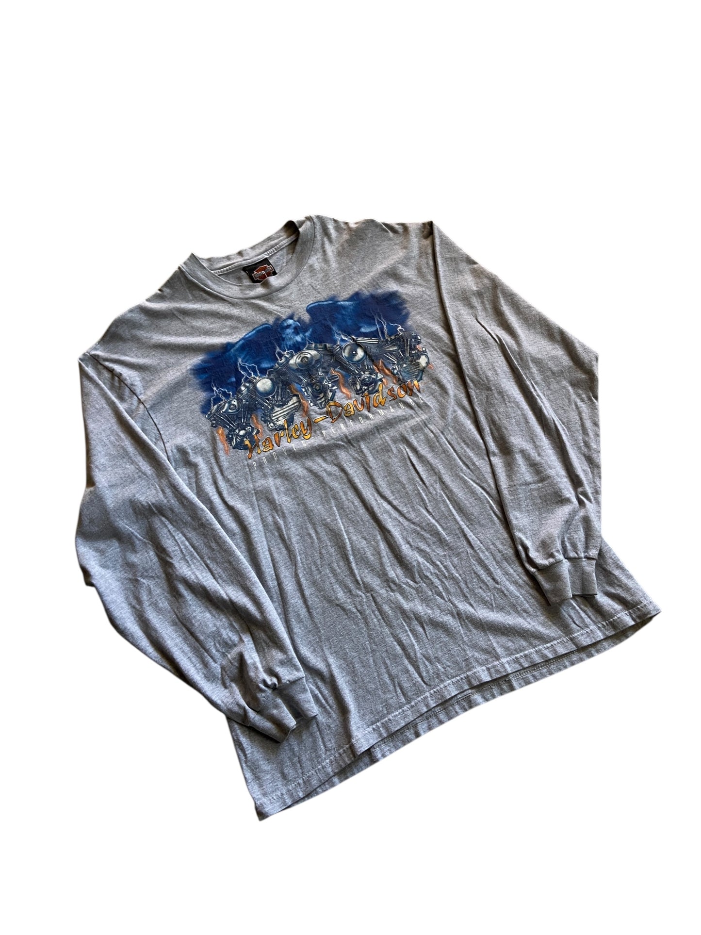VTG Harley Davidson Proven Performance Oklahoma L/S Tee Sz XL