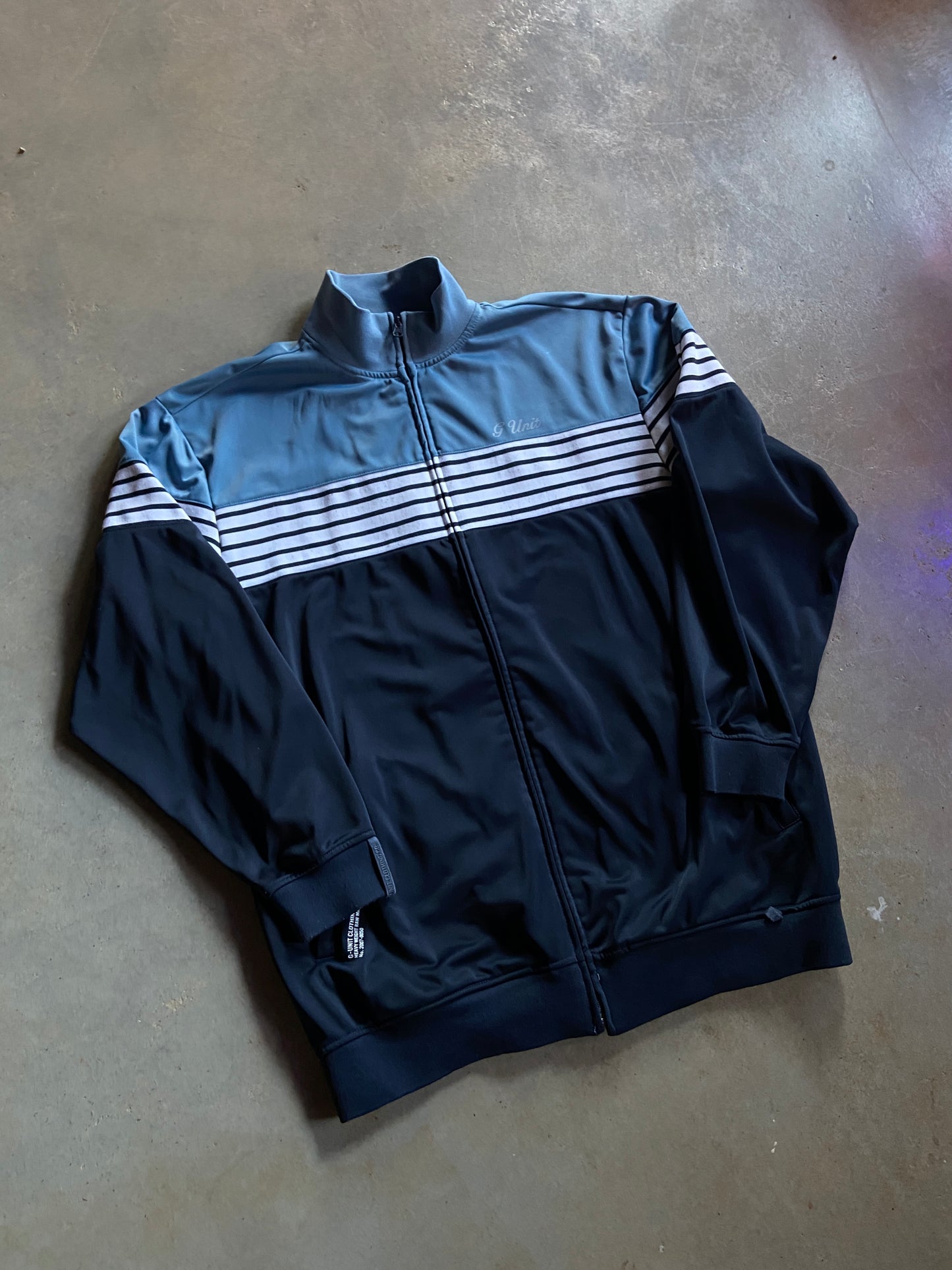 VTG G Unit Striped Track Jacket Sz XL