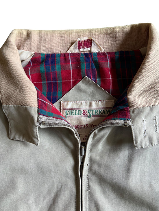 VTG Field & Stream Khaki Harrington Jacket Sz L