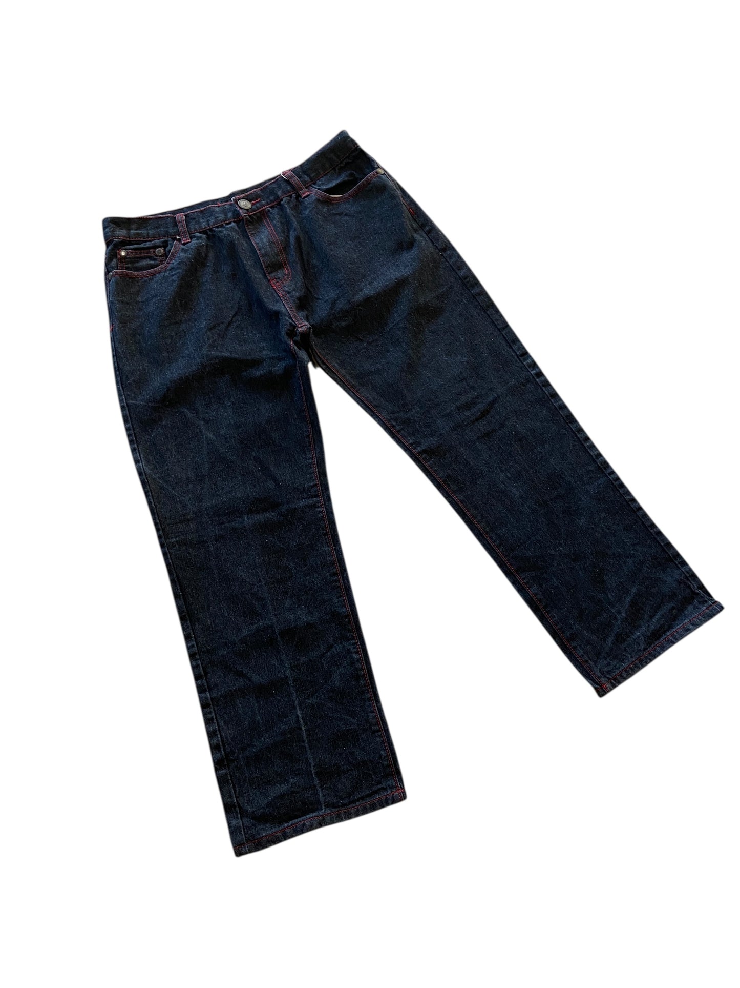 Y2K Hova Embroidered Pocket Jeans Sz 38x30