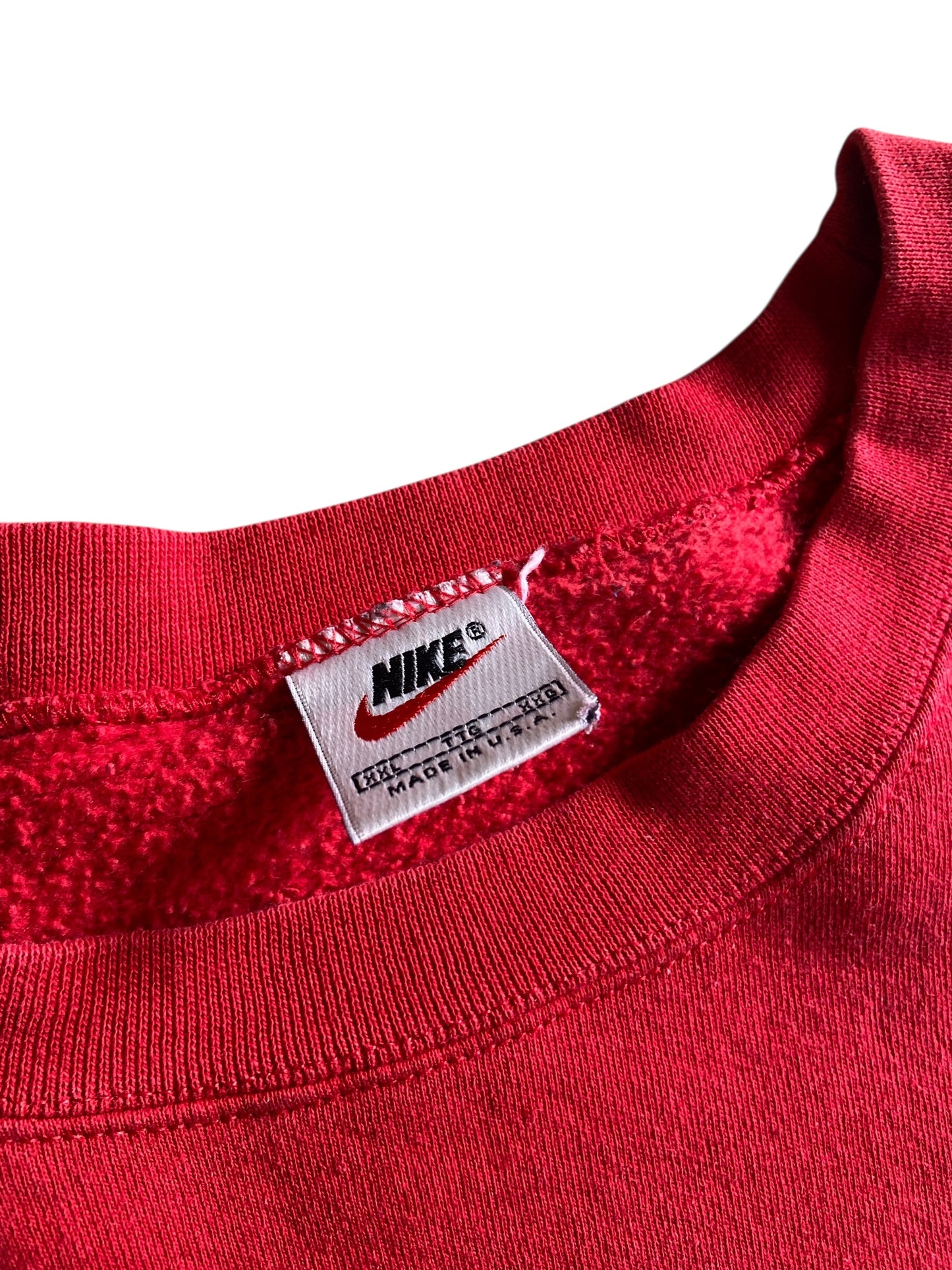 VTG Nike Red Sweatshirt Sz 2XL