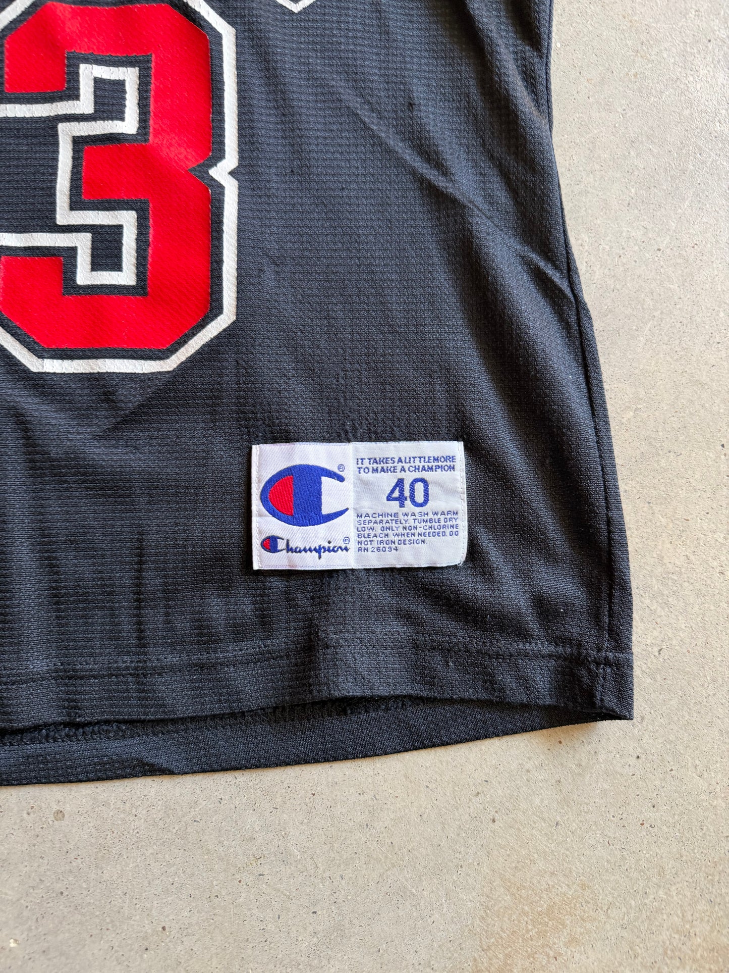 VTG Chicago Bulls Michael Jordan Champion Jersey Sz 40/M