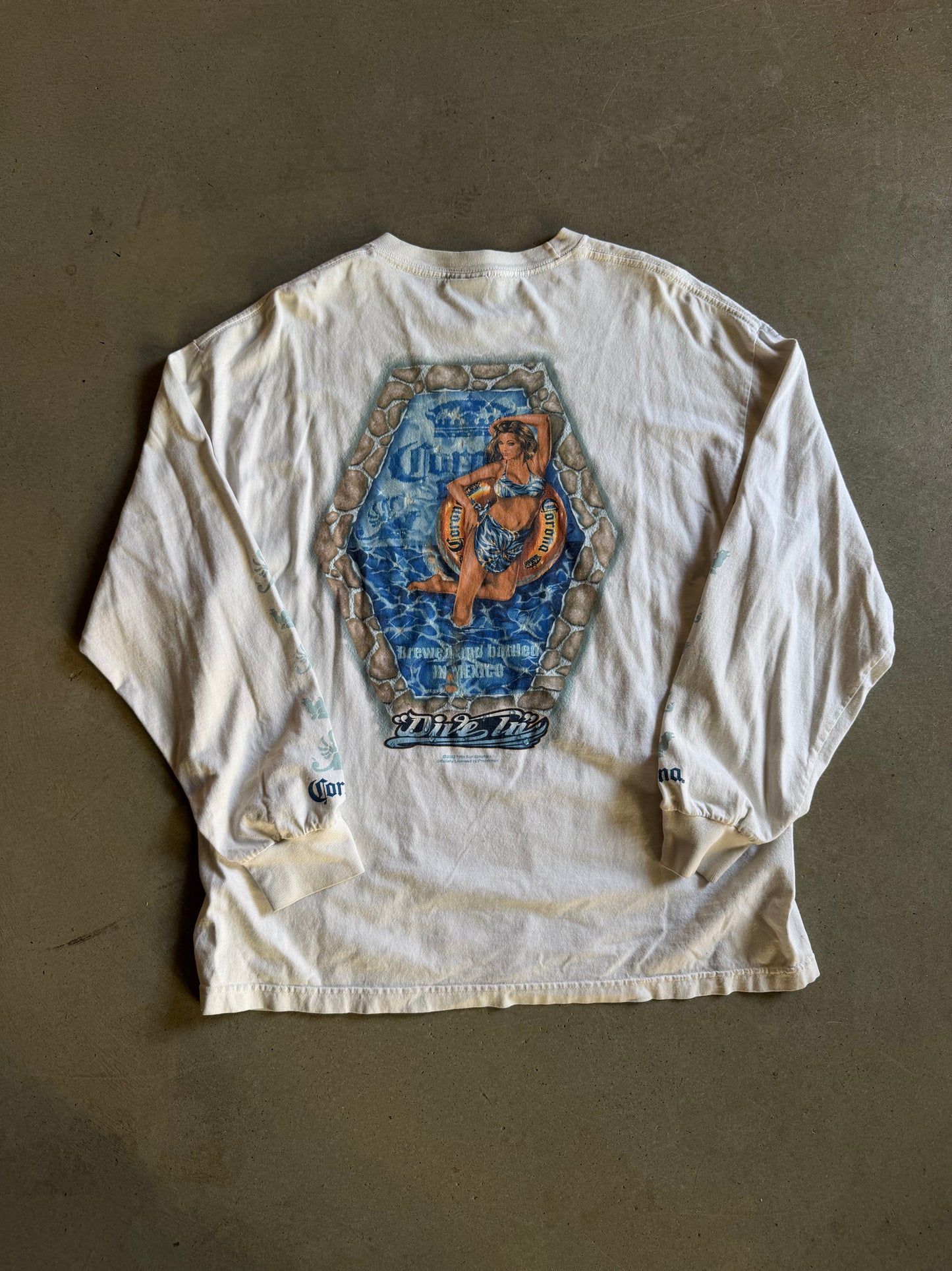 VTG Corona Dive In LS Tee Sz XL