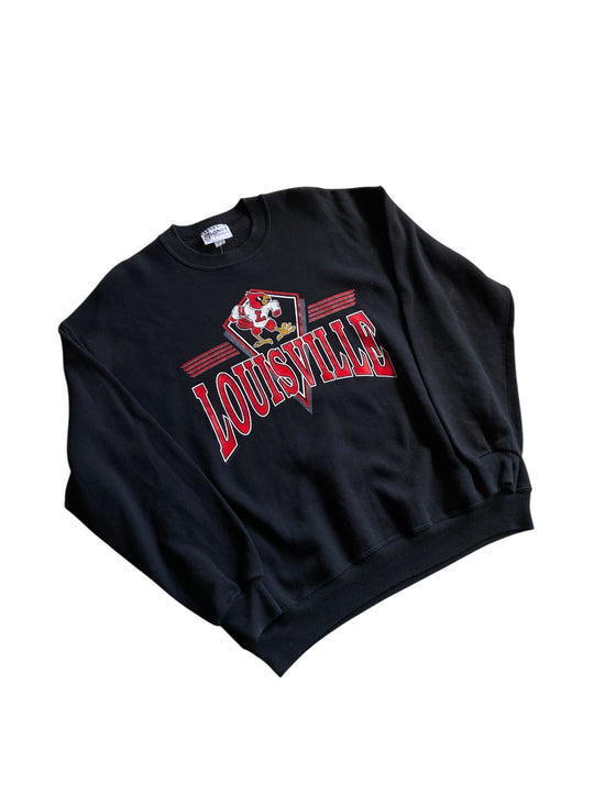 VTG Louisville Cardinals Crewneck Sweater Sz XL