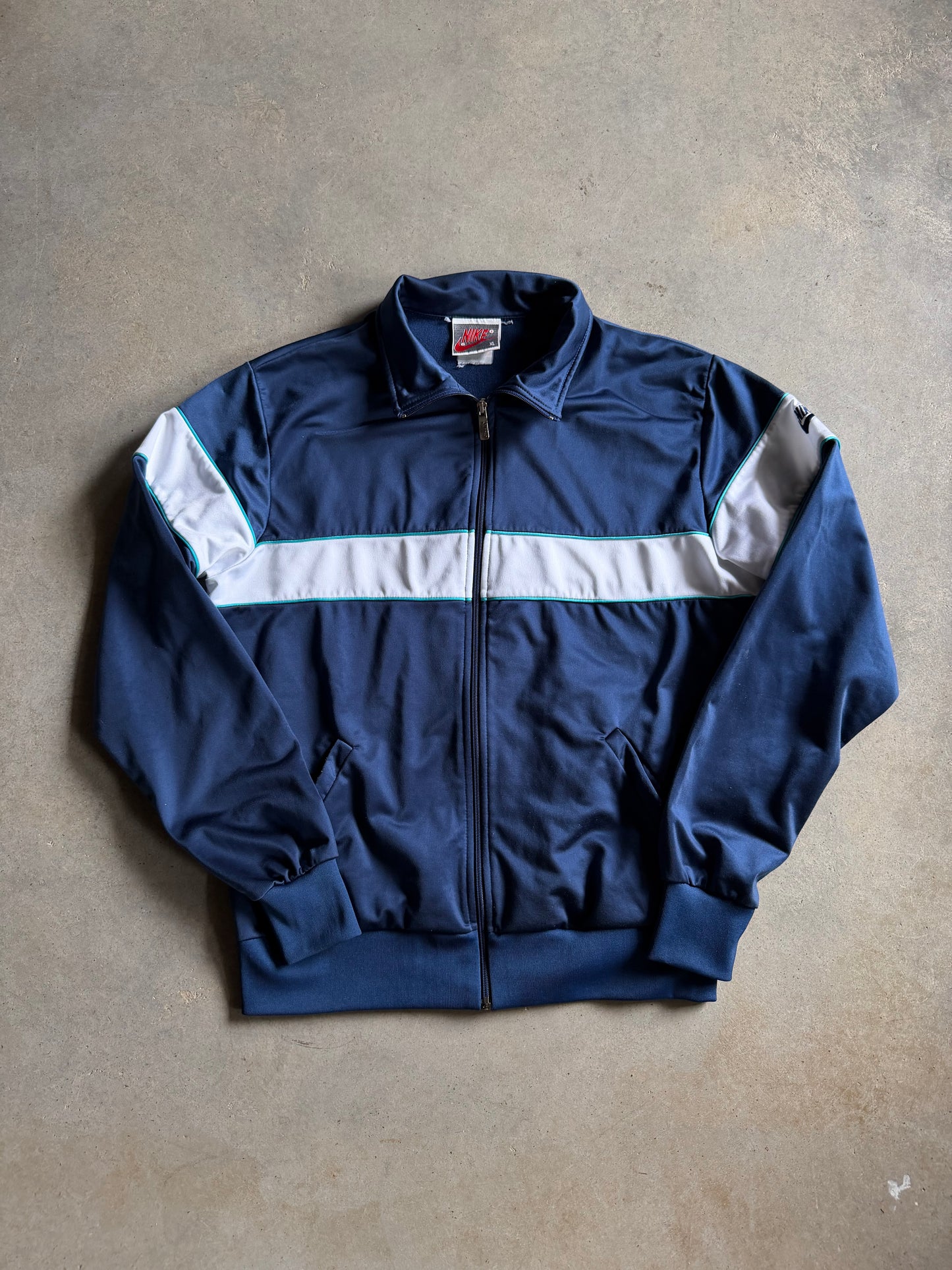 VTG Nike Sweatsuit Blue/White Jacket Sz XL