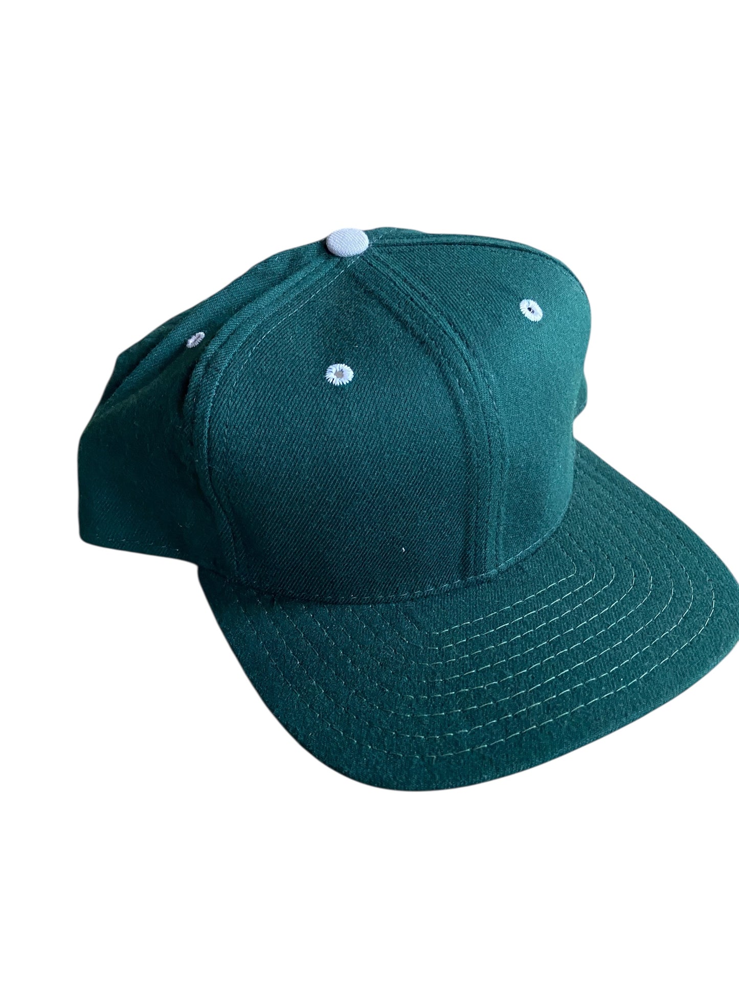 VTG Green/White New Era Blank Snapback Hat
