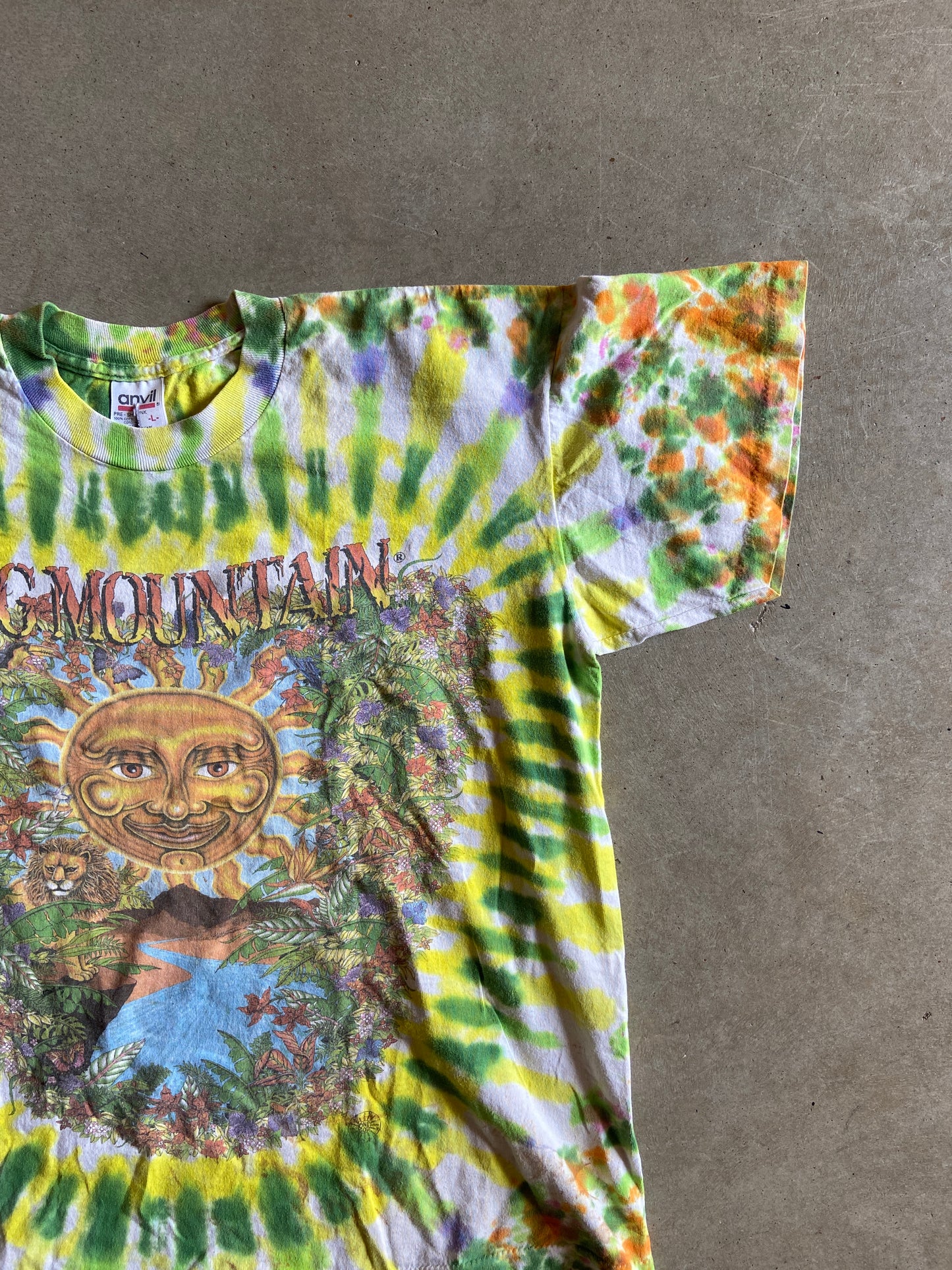 VTG Big Mountain Tie Dye Tee Sz L