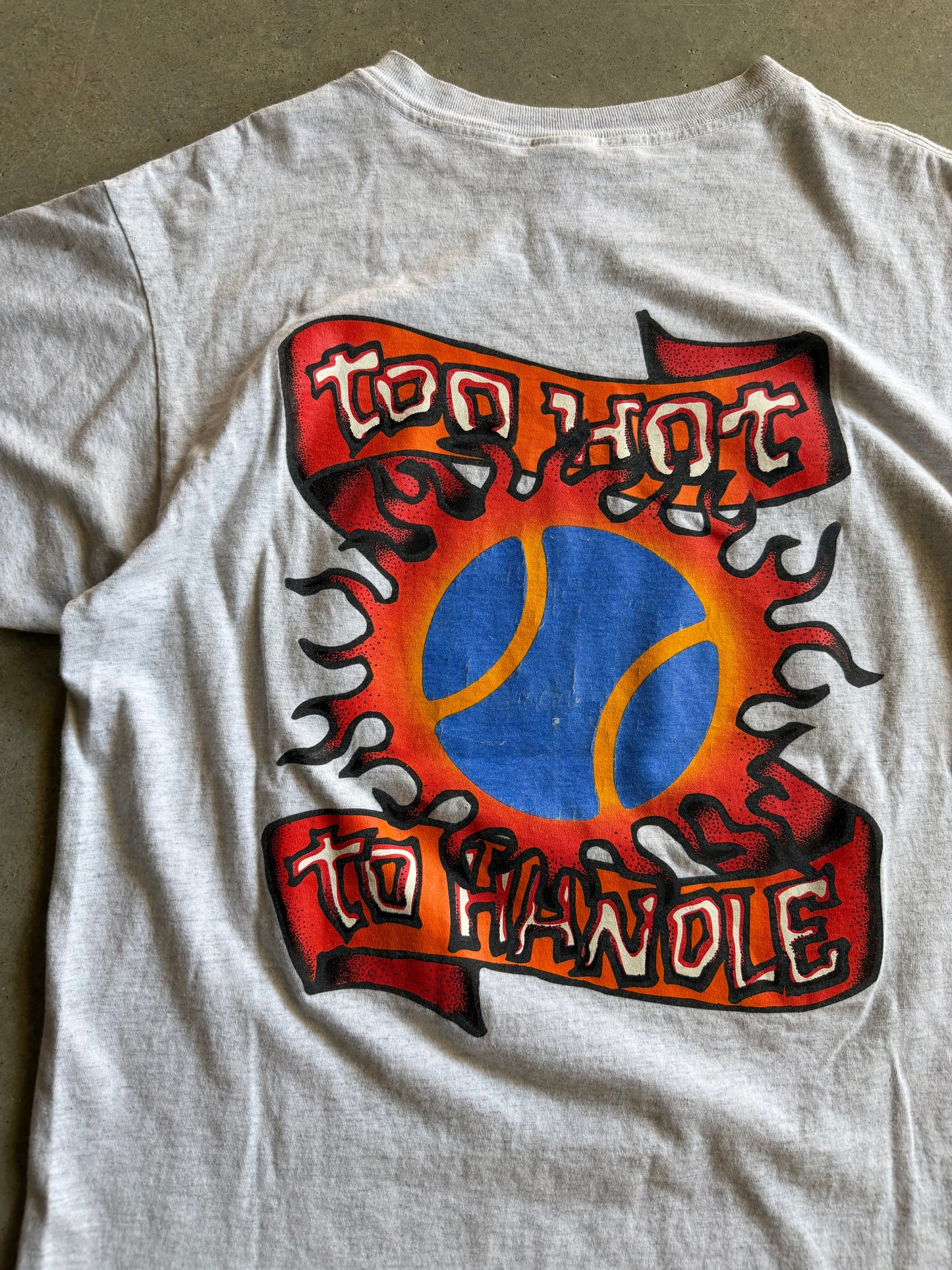 VTG Adidas Tennis Too Hard To Handle Tee Sz M/L