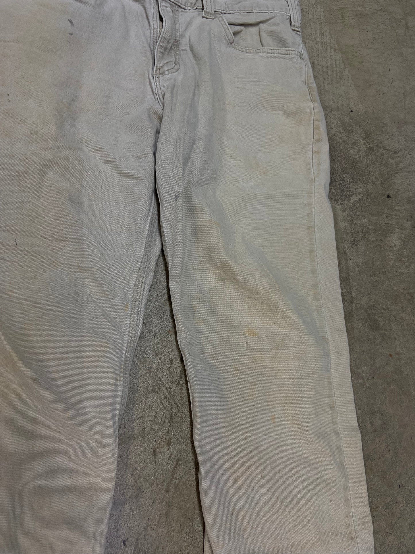 Y2K Carhartt Tan Stained Relaxed Chino Pants Sz 32x29