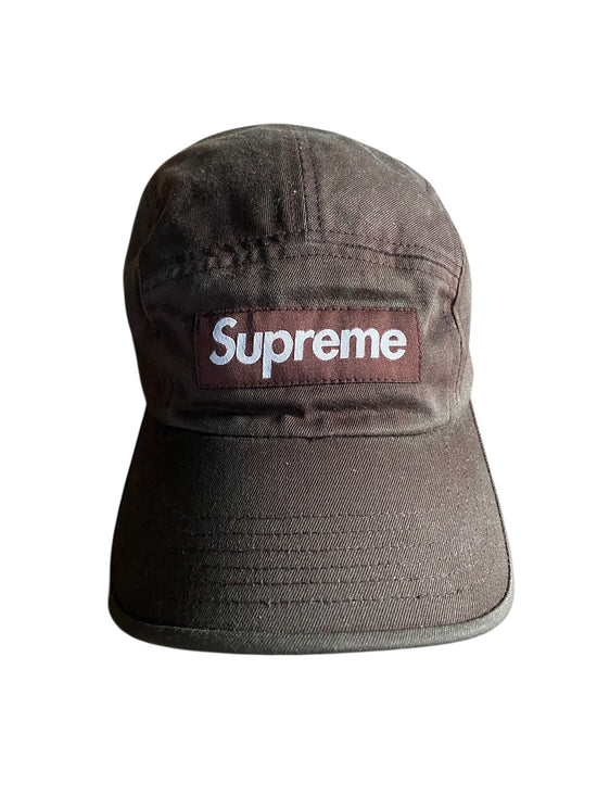 Supreme Faded Brown 5 Panel Hat