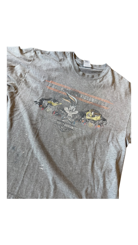 VTG Harley Davidson Looney Tunes Tee Sz XL