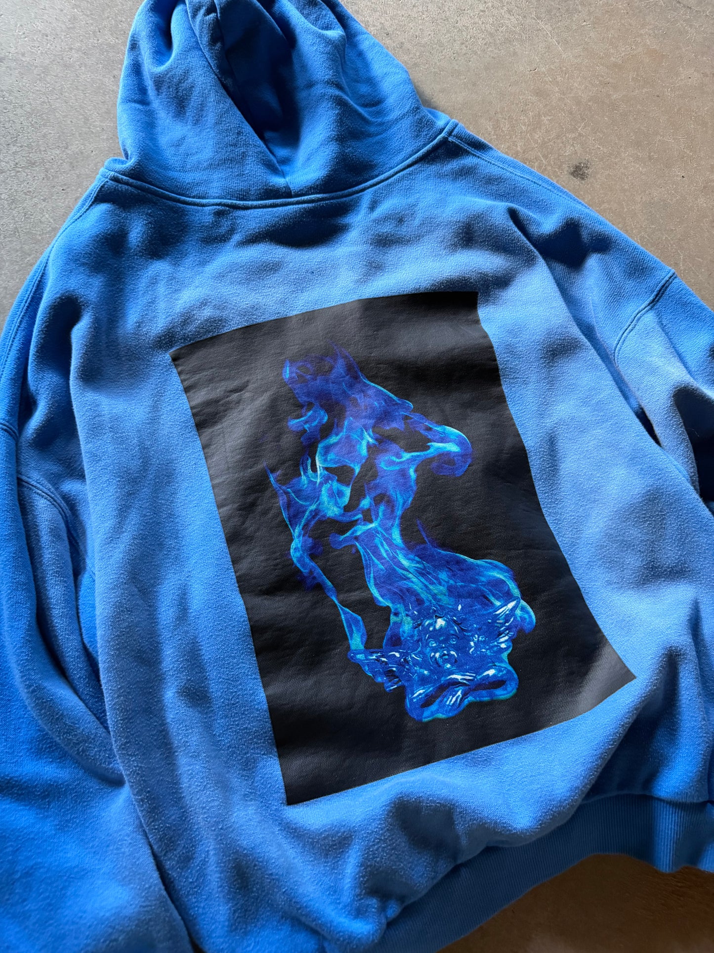 Boys Lie Zip Up Blue Hoodie Sz XS/S